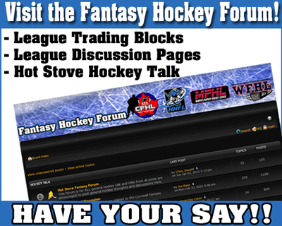 Fantasy Hockey Forum
