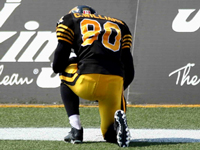 SNAPSHOT - Hamilton Ticats Chris Williams sets two CFL records on one play