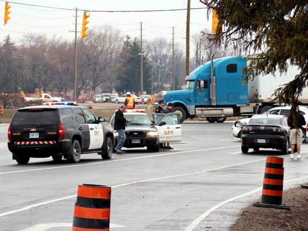 SNAPSHOT - Three car collision snarls traffic on Huron Church