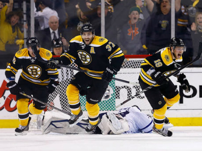 Leafs out, Bruins advance