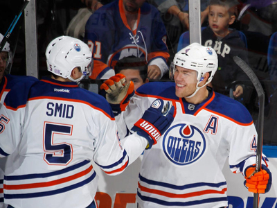 Hall scores twice in eight seconds but Oilers still fall to Islanders