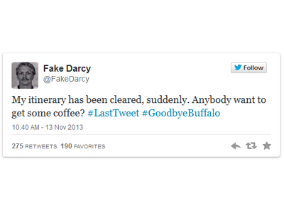 Let @FakeDarcy’s end serve as a death to parody accounts