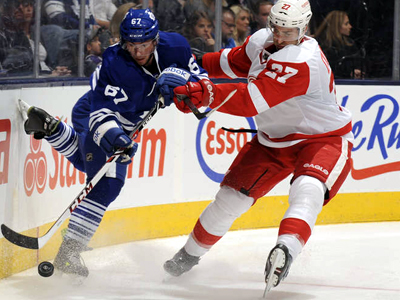 Maple Leafs fall to Red Wings, Kozun Injured