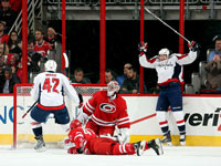 Capitals sneak past Hurricanes on Fehr