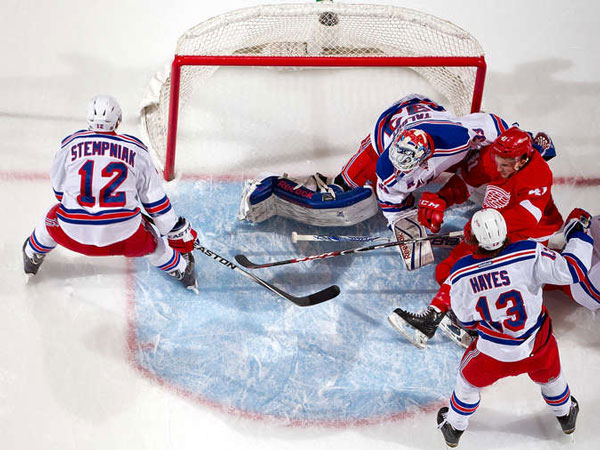 Red Wings rally to top Rangers; Babcock wins 500th