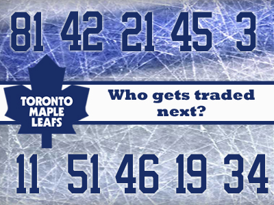 Maple Leafs - Who gets traded next?