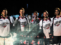 Luchuk and the Spits inspired by the raising of the banner, in a celebratory win over rivals London