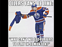 Oilers Fans Doing All They Can To Be Dark Mark Of The League