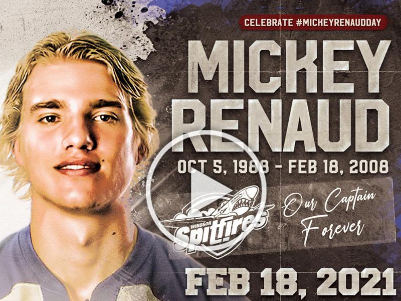 Spitfires honour Captain Mickey Renaud