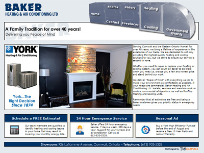 Baker Heating and Air Conditioning launch new website