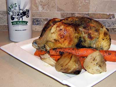 Roast chicken isn’t very sexy but it’s darn good and easy