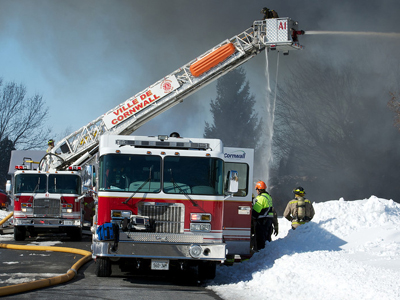 Cornwall Fire Department responds to structure fire on Smith Lane