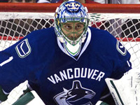 Roberto Luongo in a Leafs uniform