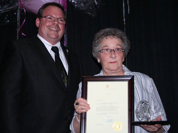 Rutley named South Stormont 2010 Volunteer of the Year