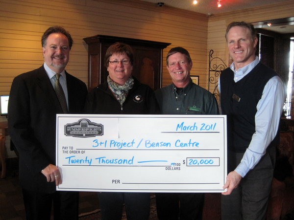 Summerheights tees up $20,000 for Benson Centre