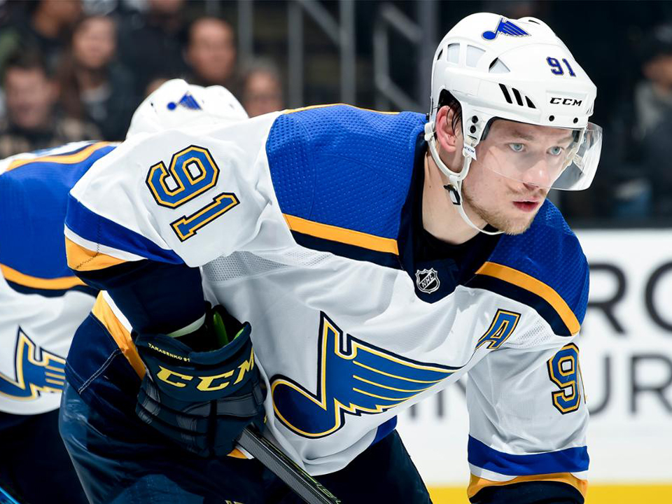 Tarasenko out at least 10 days for Blues
