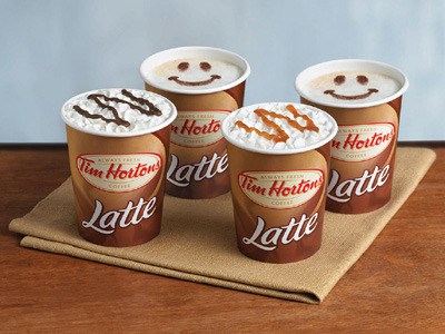 Tim Hortons launches lattes in 2,500 locations in Canada