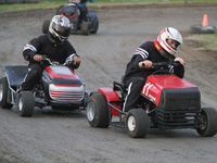 SNAPSHOT - Karting, Lawn Tractor racing tonight at Cornwall Motor Speedway